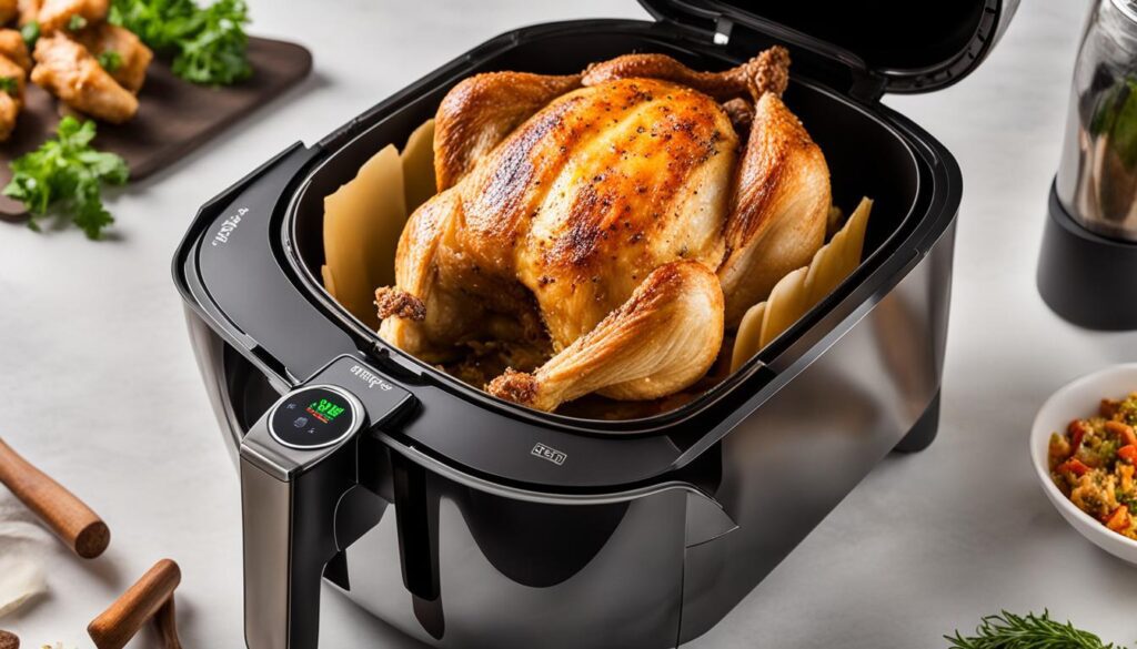 Frango assado na air fryer